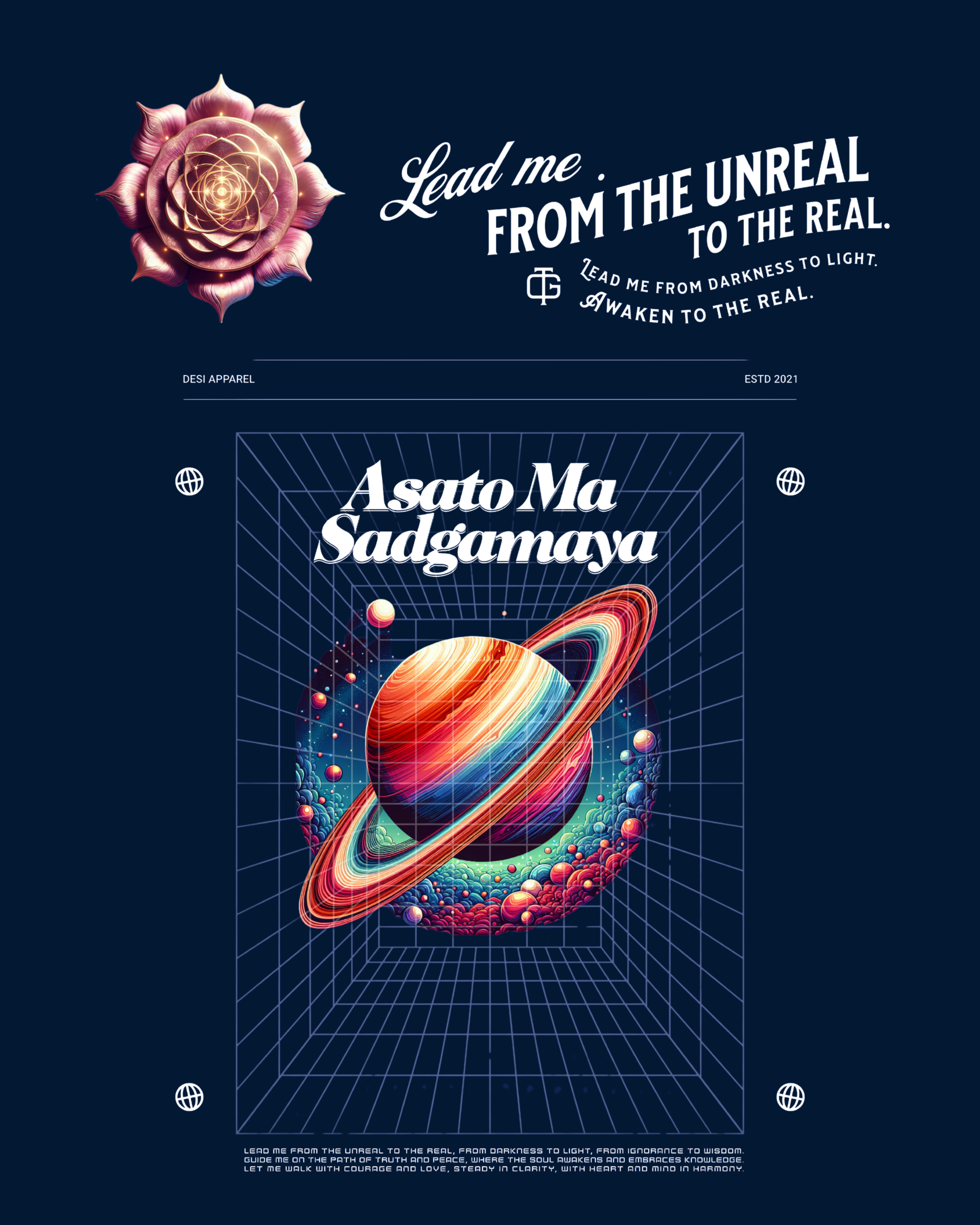 Asato Mā Sadgamaya Oversized Tee