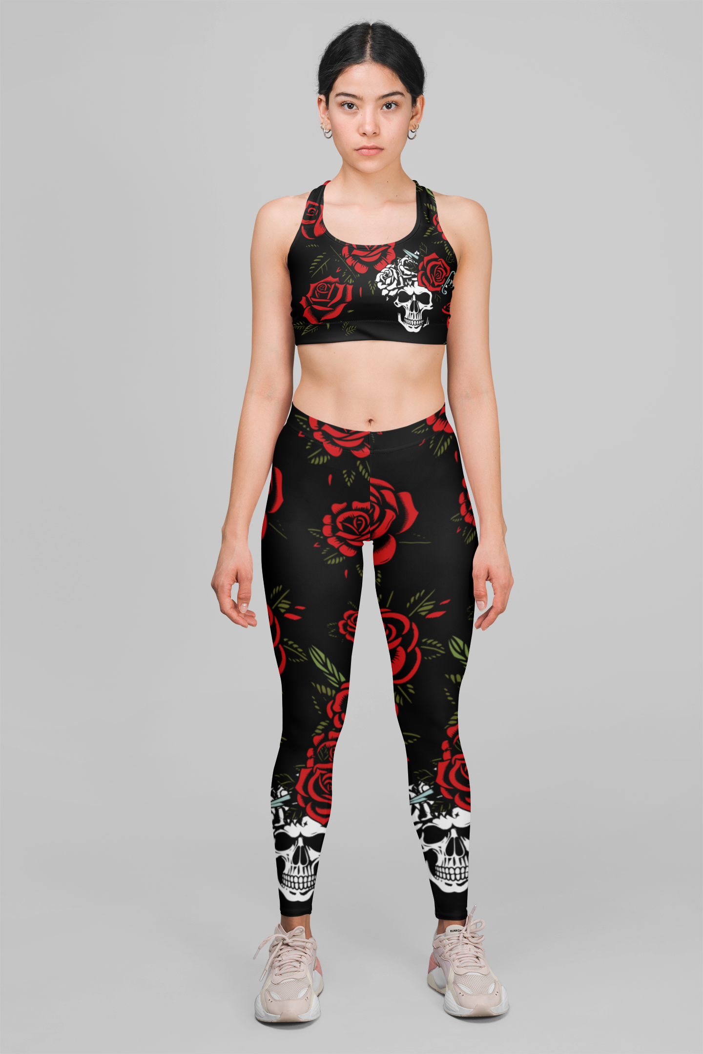 Rebel Rose Set Co-ord – Leggings + Sports Bra