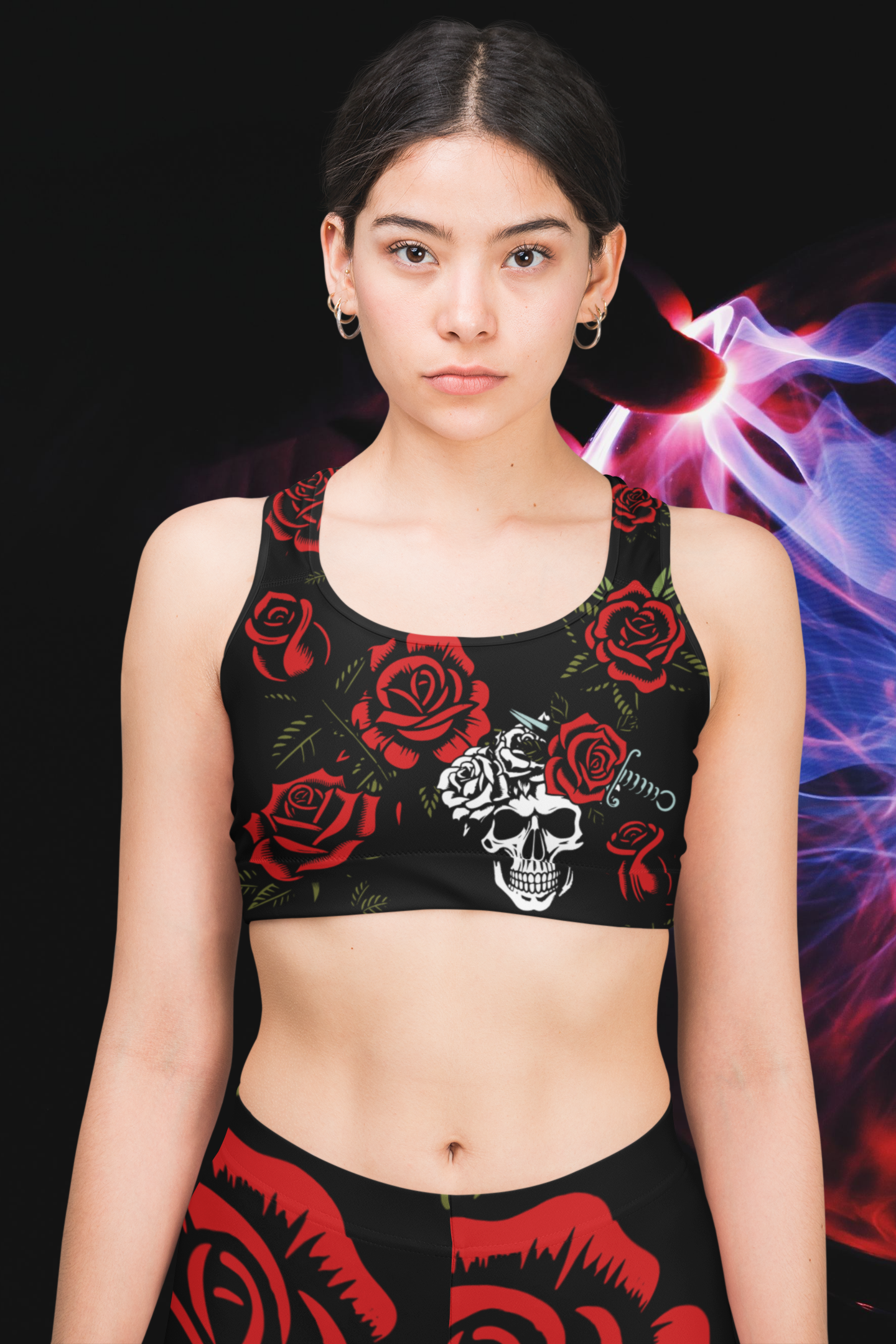 Rebel Rose Set Co-ord – Leggings + Sports Bra