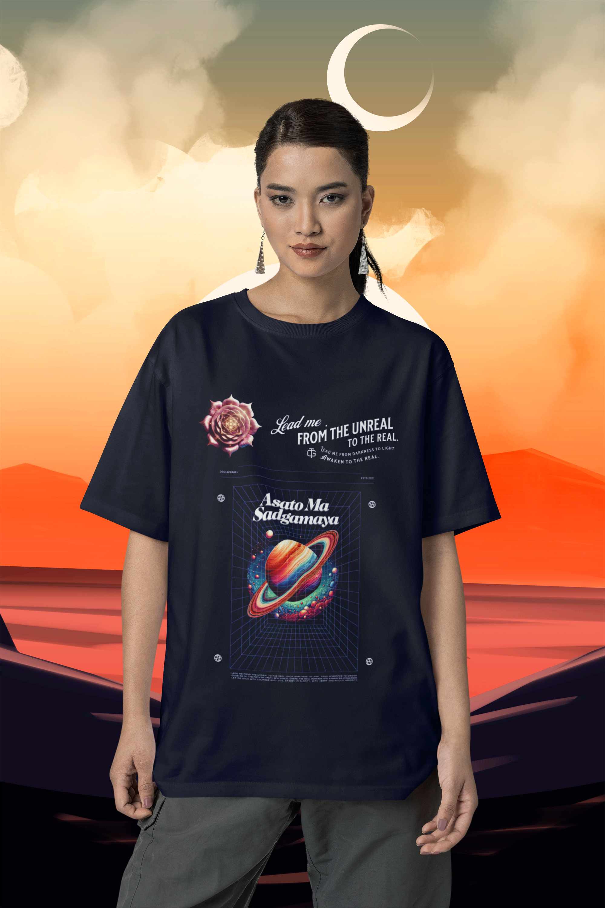 Asato Mā Sadgamaya Oversized Tee