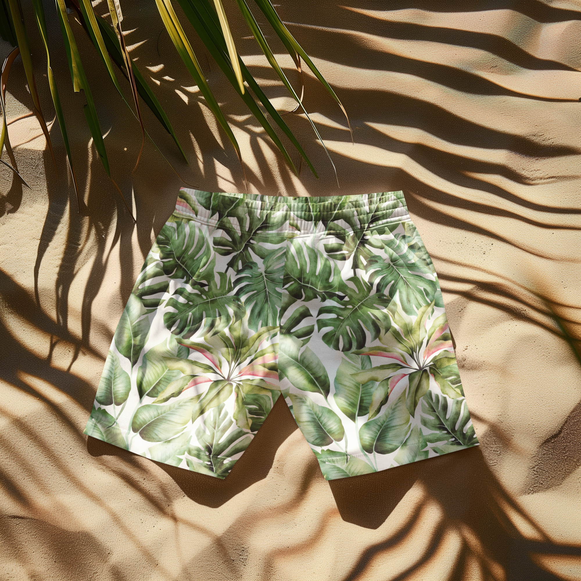 Tropical Leaf Print Shorts – Streetwear Summer Fit